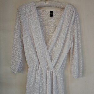 Windsor Patterned White Romper
